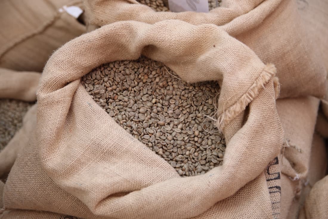 Lote de café colombiano de temporada listo para embarque a comprador europeo