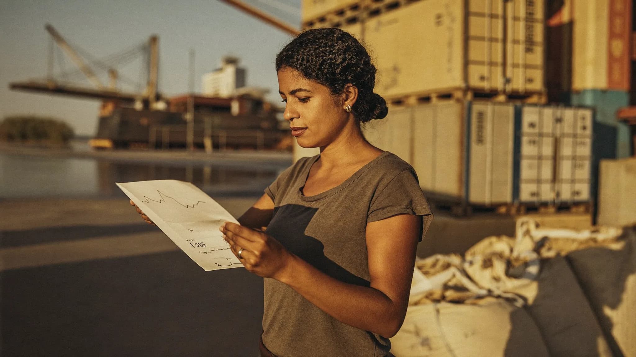A food business owner reviews one currency change as part of a full import or export operation