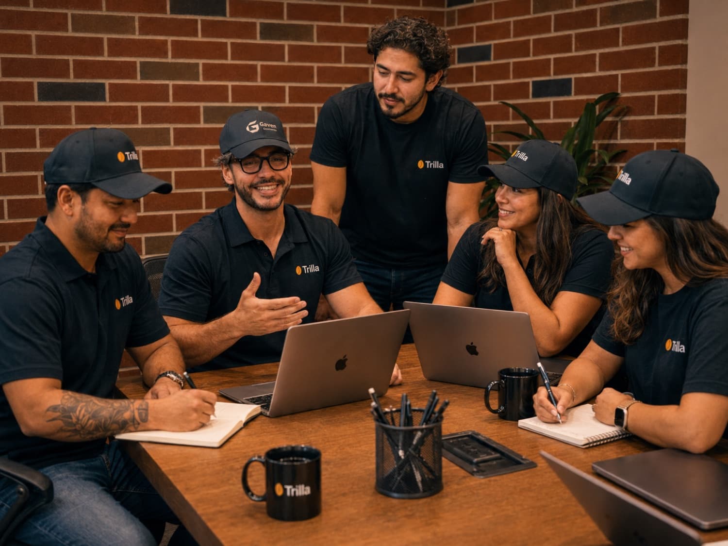 The Trilla team working on a client's operation